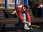 First visitors to the ice rink near the Palace of Sports in Minsk