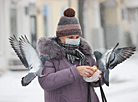 Снежная зима пришла в Витебск 
