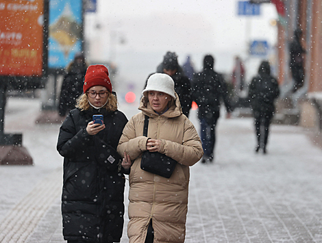 В Минске выпал первый снег