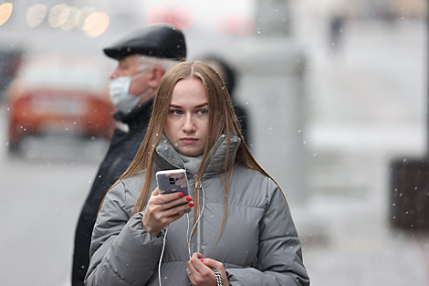В Минске выпал первый снег