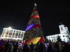Навагодняя ілюмінацыя ў Брэсце