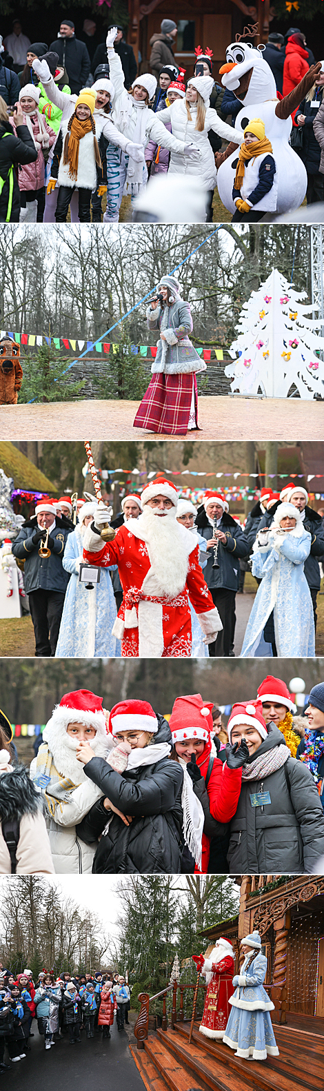 Новогодний праздник в поместье белорусского Деда Мороза