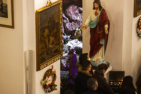 Рождественское богослужение в костеле Воздвижения Святого Креста в Бресте