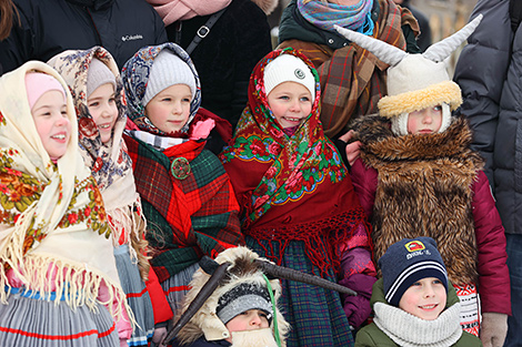 Калядныя гулянні ў Строчыцах