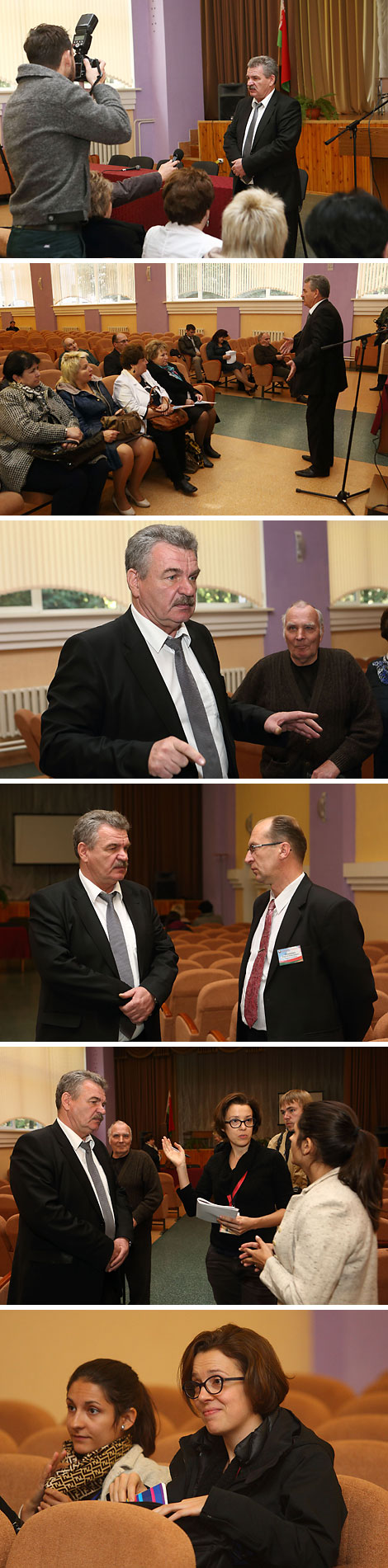 Nikolai Ulakhovich meets with voters in Grodno