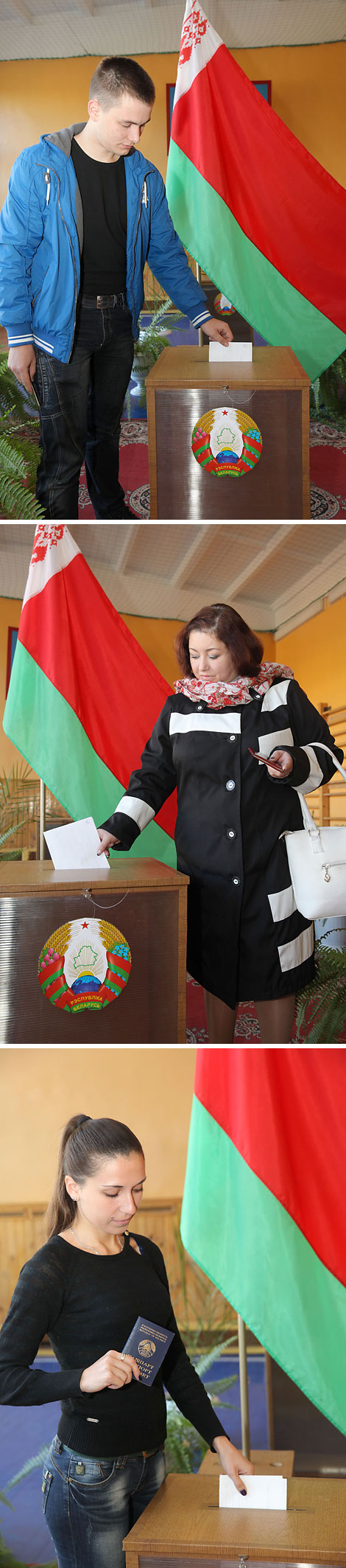 Polling station No. 11 in Polotsk