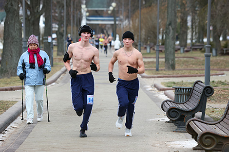 Крещенский забег в Минске