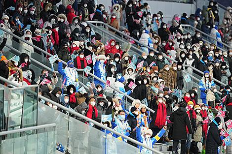 Fans in the stands