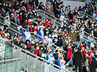 Fans in the stands