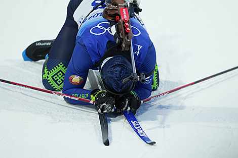 Anton Smolski at the finish line