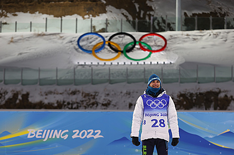 Anton Smolski during the flower ceremony
