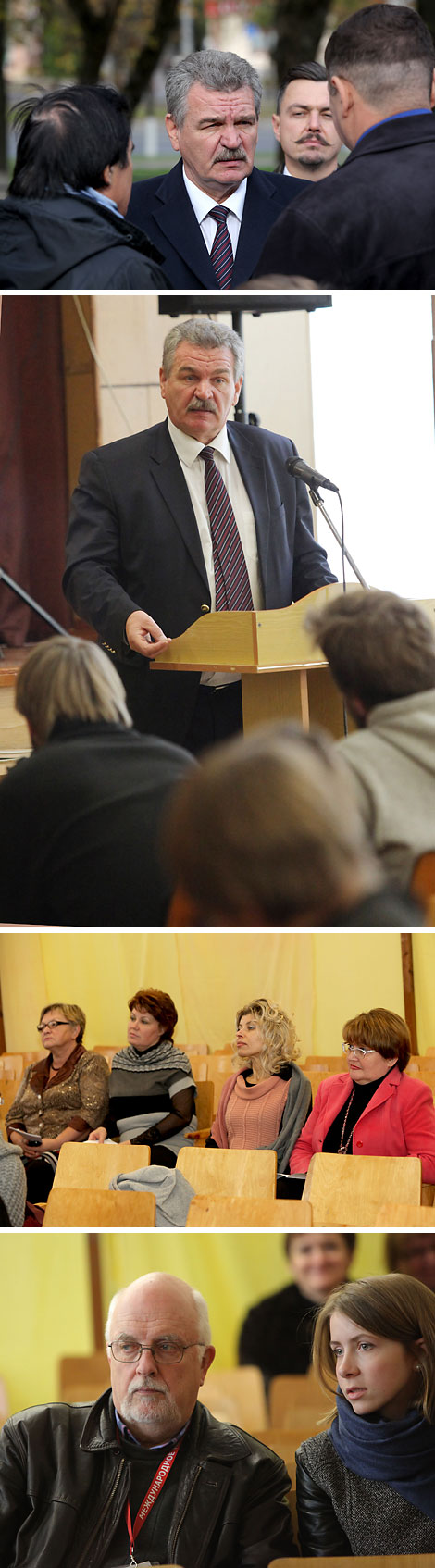 Nikolai Ulakhovich meets with voters in Vitebsk