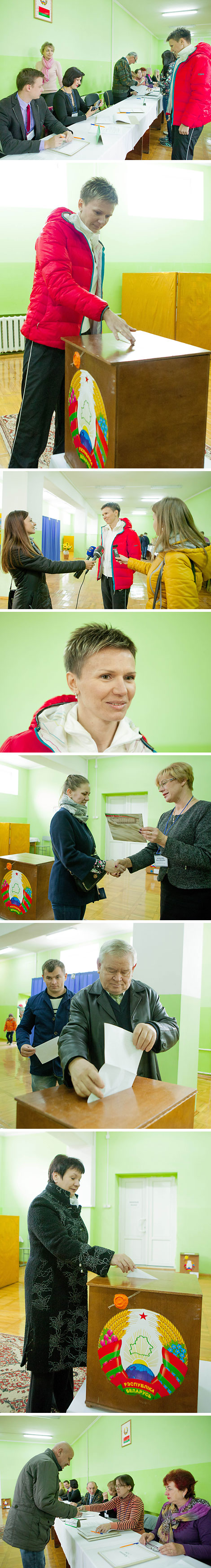 На выбарчым участку №7 горада Брэста