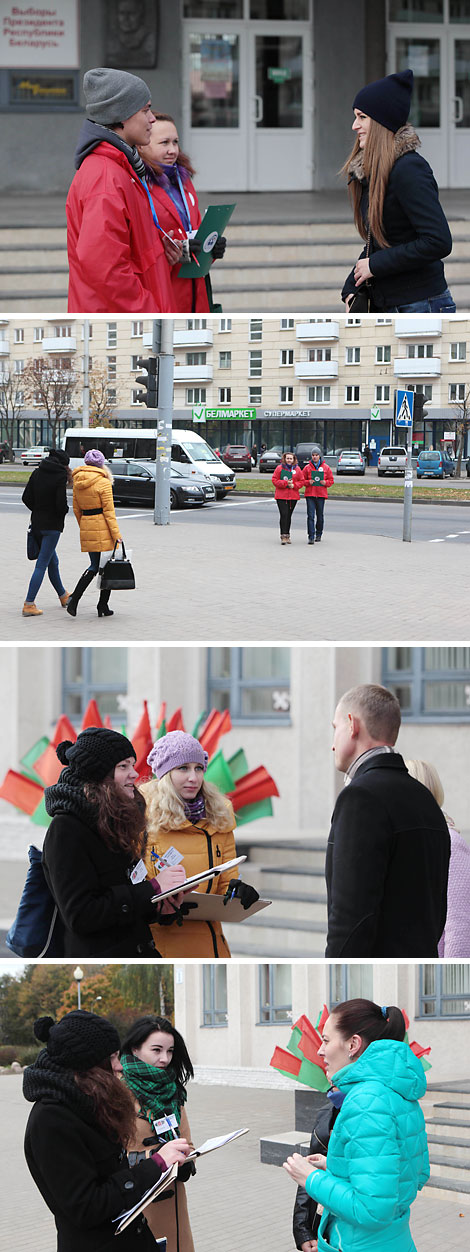 Exit polls are in progress at polling stations in Mogilev Oblast