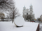 Апрельский снегопад в Гродно