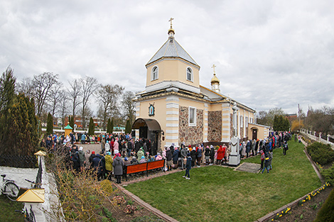 Освящение праздничной пищи в Брестском районе