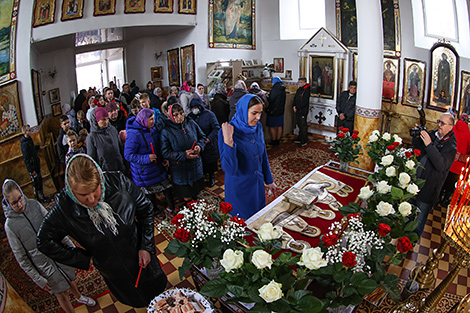 Освящение праздничной пищи в Брестском районе