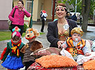 First defile with prams in Grodno