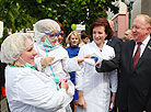 First defile with prams in Grodno