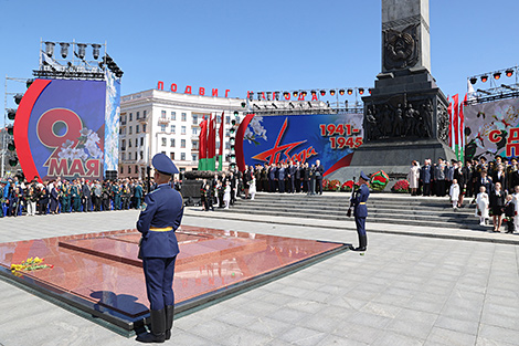Aleksandr Lukashenko takes part in Victory Day celebrations 