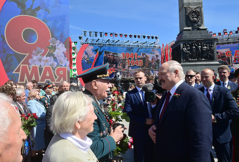 Aleksandr Lukashenko talked to the veterans of the Great Patriotic War