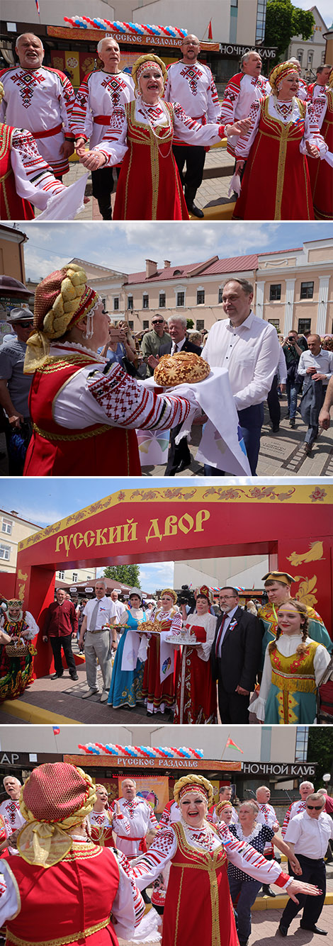 Нацыянальныя падворкі ў фестывальным Гродне