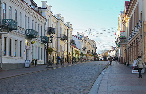 Central streets in Grodno