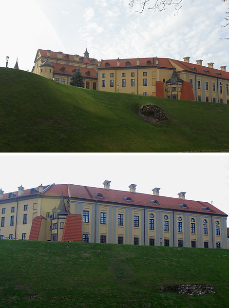 The Nesvizh Palace in autumn