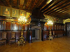 The large fireplace hall