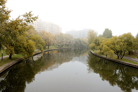 Foggy morning in Minsk