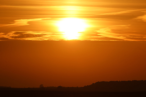 Sunset over Nesvizh