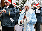 Welcome ceremony for Snow Maiden in Belovezhskaya Pushcha