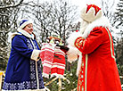 Welcome ceremony for Snow Maiden in Belovezhskaya Pushcha