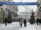 Снегапад у Гродне