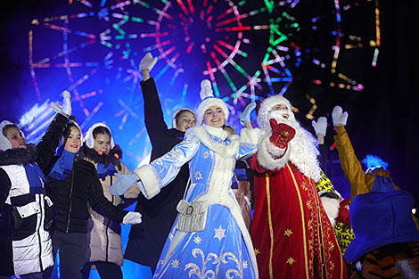 New Year lights switched on in Grodno