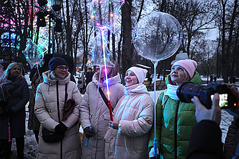 New Year lights switched on in Grodno 