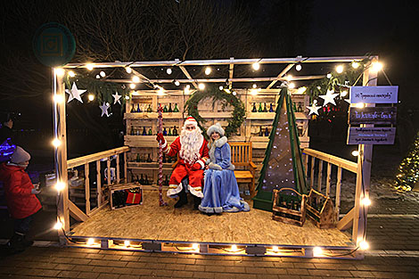 New Year lights in Grodno