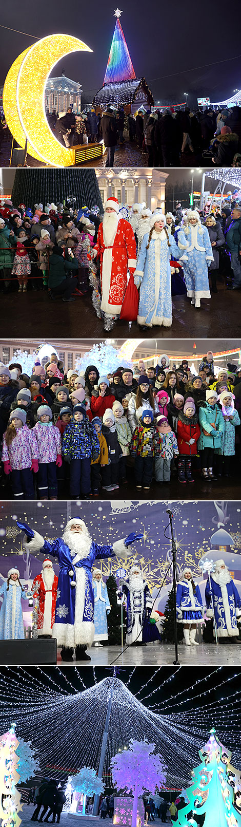 Lighting the New Year Tree Together campaign in Gomel