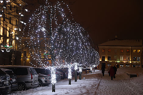 New Year lights switched on in Minsk