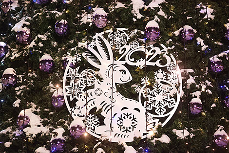New Year lights in Minsk 
