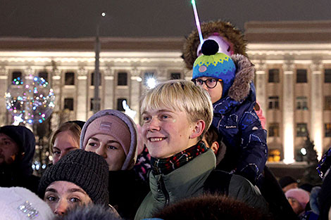 Ceremony to switch on the lights at the New Year Tree of Mogilev Oblast