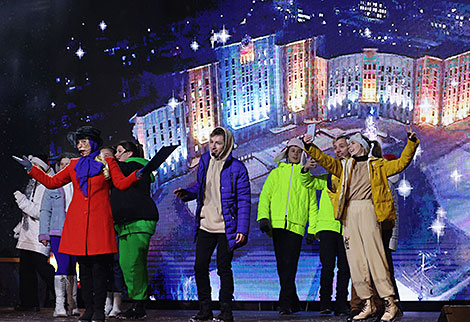 Ceremony to switch on the lights at the New Year Tree of Mogilev Oblast