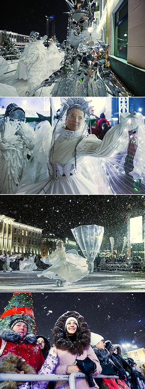 New Year tree lighting in Brest