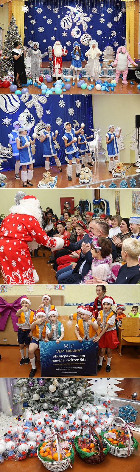Belarus' NOC visits Babichi boarding school to wish happy holidays to kids