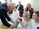 Students of the Shklov Boarding School receive New Year and Christmas gifts