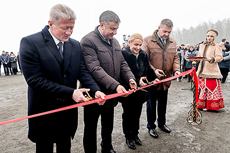 Цырымонія адкрыцця палаца Пуслоўскіх у Косаве пасля рэканструкцыі