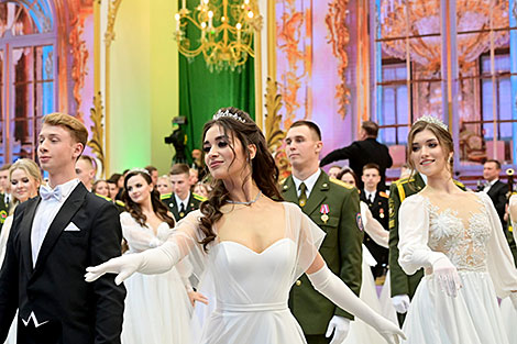 Навагодні баль для моладзі ў Палацы Незалежнасці 