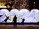 Навагоднюю ілюмінацыю запалілі ў Мінску