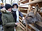 Live Nativity play outside Saint Boris and Gleb Kalozha Church