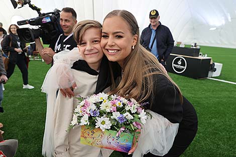 Winners of the International Children’s Song Contest and Vitebsk 2022 song contest Yelisei Kasich and Anna Trubetskaya